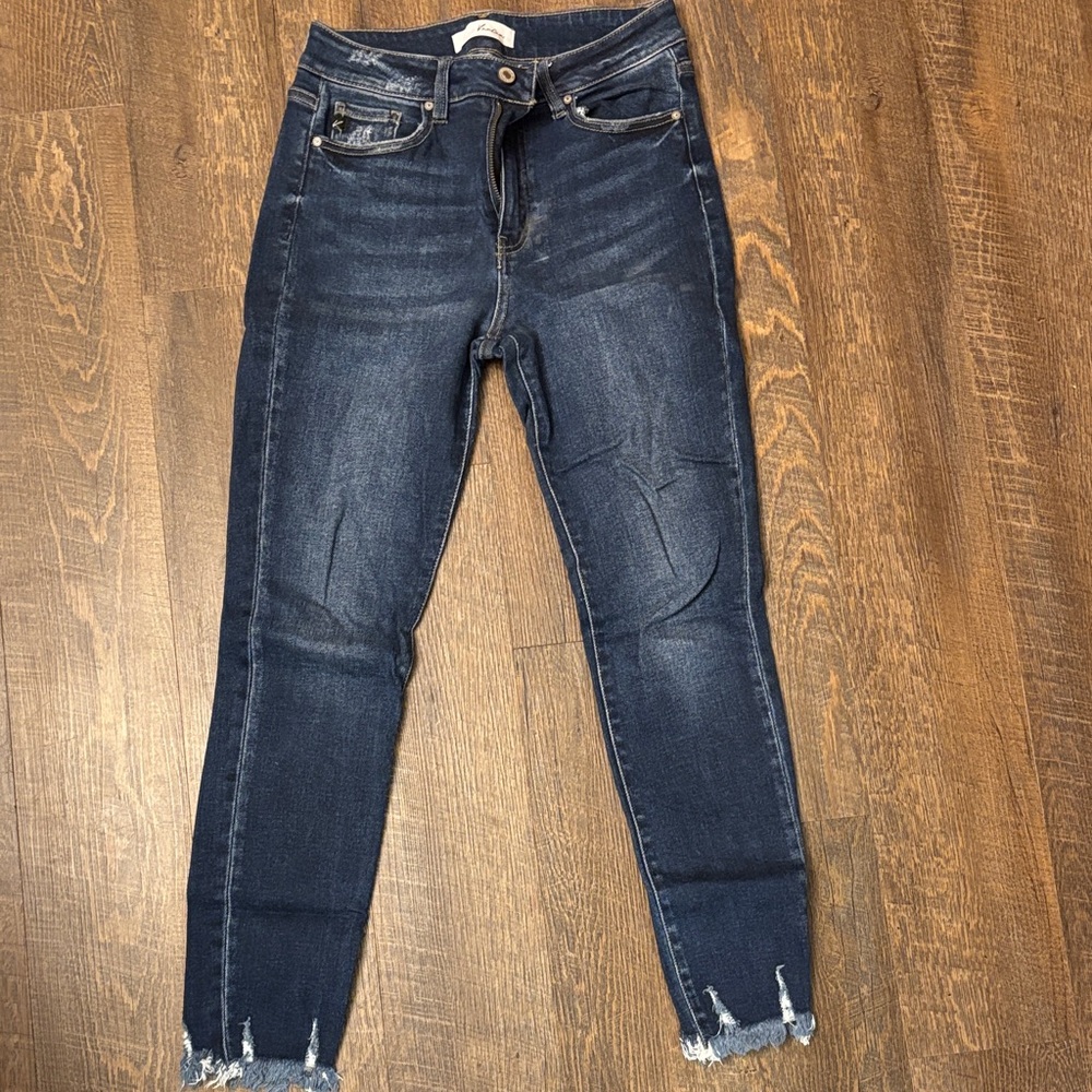 KanCan Dark Indigo Ankle Jeans